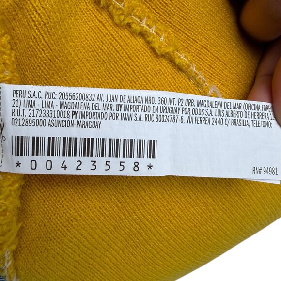 Yellow Knit Beanie with Smiley Face Embroidery – Unisex Adult - Picture 7 of 7